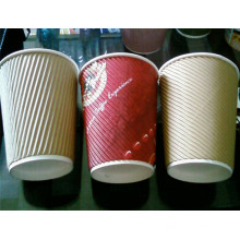 Disposable Product Logo Printed Ripple Paper Cups